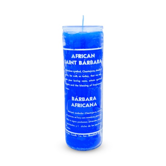 African Saint Barbara Candle