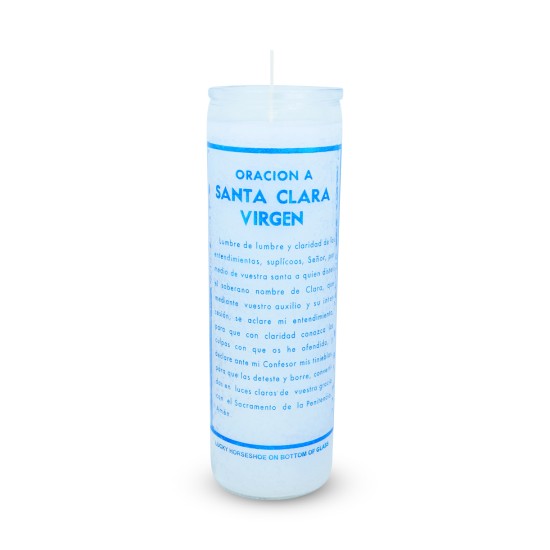 Saint Clare Candle